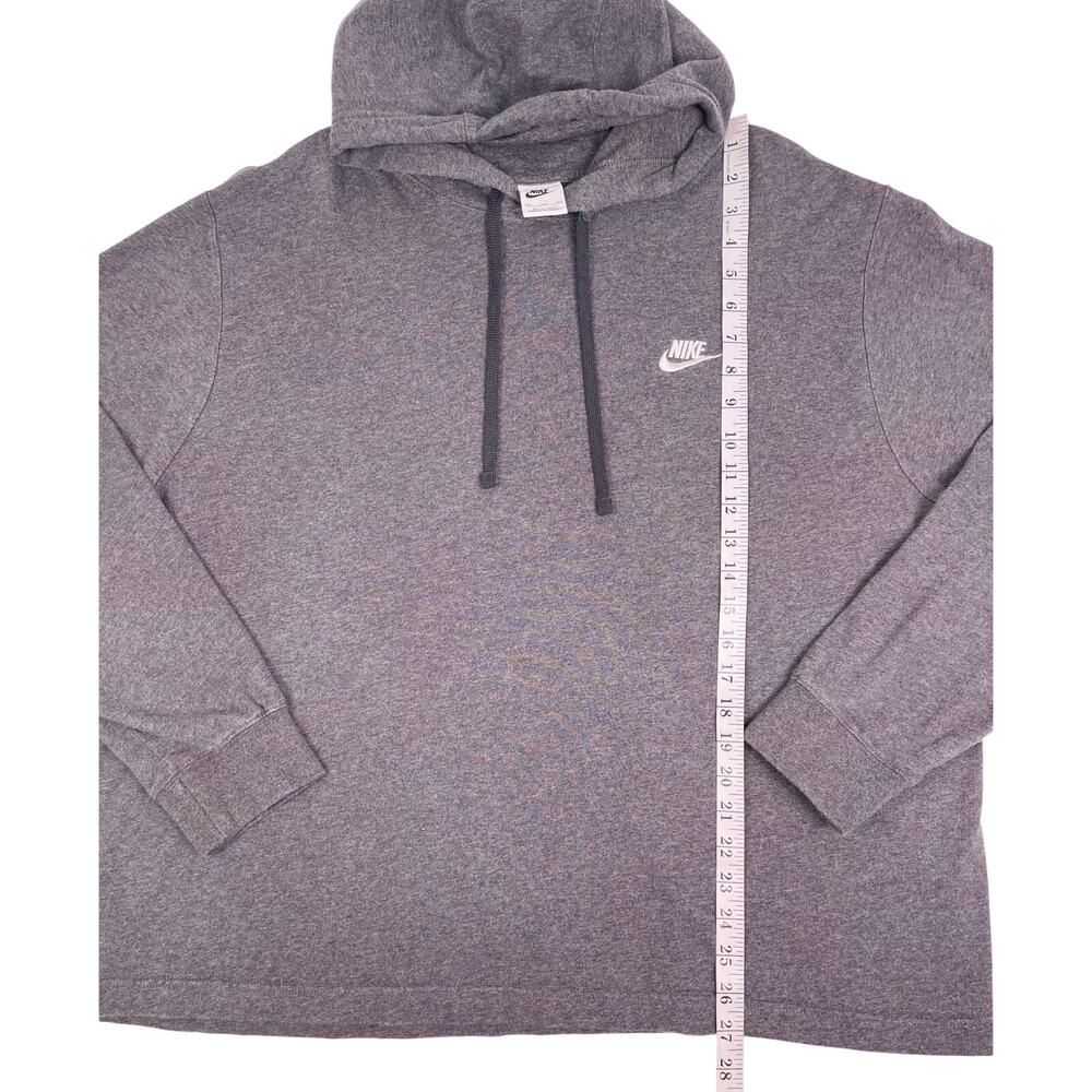 Nike Sweatshirt Adult XXL Gray Hoodie Jersey Sweater Pullover Swoosh Mens - Picture 6 of 6